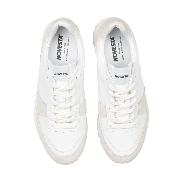 White Women's Novesta Marathon Leather All Running Shoes | LKllARFvZhl